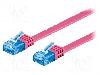 Goobay Cablu patch cord, Cat 6a, lungime 2m, U/UTP, Goobay - 96320
