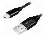 LogiLink Cablu USB A mufa, USB C mufa, USB 2.0, lungime 0.3m, negru, LOGILINK - CU0139