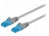 Goobay Patch cord Cat 6a, U/UTP, conexiune 1: 1, rotund, 0.5m, Goobay - 55418