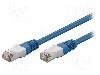 Goobay Cablu patch cord, Cat 5e, lungime 1m, F/UTP, Goobay - 73072