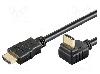 Goobay Cablu HDMI - HDMI, HDMI mufa, HDMI mufa 270°, 5m, negru, Goobay - 31924