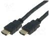 VCOM Cablu HDMI - HDMI, din ambele parţi, HDMI mufa, 1.8m, negru, VCOM - CG511-018-PB