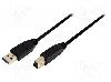 LogiLink Cablu USB A mufa, USB B mufa, USB 3.0, lungime 3m, negru, LOGILINK - CU0025