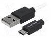 LogiLink Cablu USB A mufa, USB B micro mufa, USB 2.0, lungime 1.8m, alb, negru, LOGILINK - CU0063
