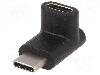 Goobay Cablu USB C mufa in unghi, USB C soclu, USB 3.0, lungime Lungime cablu, Culoare izolaţie, Goobay - 55556
