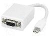 LogiLink Cablu DisplayPort - VGA, D-Sub 15pin HD soclu, mini DisplayPort mufa, Lungime cablu, alb, LOGILINK - CV0038