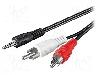 Goobay Cablu Jack - RCA, 0.5m, Goobay - 50440