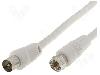 Goobay Cablu adaptor coaxiala 9, 5mm mufa, F mufa, 1.5m, Impedanţa de unda, Goobay - 11726