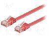 Goobay Cablu patch cord, Cat 6, lungime 1m, U/UTP, Goobay - 96400