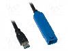 LogiLink Cablu USB A mufa, USB A soclu, USB 1.1, USB 2.0, USB 3.0, lungime 10m, Culoare izolaţie, LOGILINK - UA0177