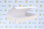 Szidibox Karton Csomagoló doboz, önzáró, postai kartondoboz 295x190x45mm fehér (SZID-01481)