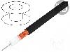 Helukabel Cablu coaxial, RG-H11AU, 1m, ecranat, fara halogen, 75, HELUKABEL, 40190