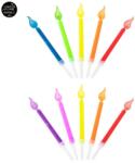 Trendhaus születésnapi gyertya csomag színes lánggal, 5 db-os - többféle