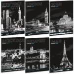 Ars Una A5 extra kapcsos füzet sima Cities by night (5192) 22