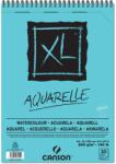CANSON XL Aquarelle, savmentes, naturfehér akvarellpapírtömb A5, 20lap, 300g (rövid oldalán spirálozott, mikroperforált)