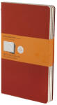 Moleskine Jegyzetfüzet Cahier (3db) CH116VF Piros (L) Vonalas