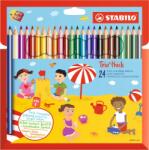 STABILO Trio vastag színesceruza készlet 24 db-os + 1 db hegyező