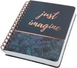 Sigel Jolie spirál notesz, pontozott, 16, 8x21, 5cm, mystic jungle, just imagine, Inspire