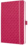 Sigel Jolie notesz, vonalas 13, 5x20 cm, gumipánttal, fuchsia pink