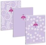 Ars Una A4 extra kapcsos füzet négyzethálós Purple Spring (5245) 22