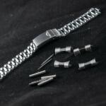  Bratara metalica reglabila argintie capete curbate 18-20mm - 20489