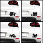 4 Decor Sticker auto - Animale haioase (pachet)
