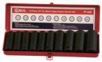 Genius Tools légkulcsfej készlet, metrikus, hosszú, 1/2", 10 darabos (TD-410M) (TD-410M)