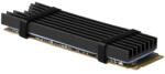 AXAGON Охладител за ssd m. 2 2280 axagon clr-m2l6, 2 топлопроводими подложки, ребристо алуминиево тяло, черен (clr-m2l6)