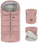 Petite&Mars SET sac pentru cărucior 3 în 1 JIBOT + mănuși pentru cărucior JASIE roz PETITE&MARS (AG0272)