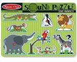 Melissa & Doug Melissa Doug - Puzzle de lemn cu sunete Animale de la Zoo (AAD-MD0727) Puzzle