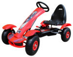 Inlea4Fun Kart cu roți pneumatice - Big Go Kart - roșu (RA-F618.CR)