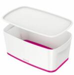 Leitz Cutie de depozitare Leitz MyBox cu capac, mărimea S alb/roz