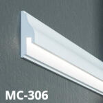 Elite Decor Prestige Decor homlokzati díszléc LED rejtett világításhoz (MC-306) védőbevonattal (MC-306)