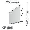Elite Decor Poliuretán rejtett világítás díszléc (KF-505) ütésálló (KF505)