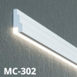 Elite Decor Prestige Decor homlokzati díszléc LED rejtett világításhoz (MC-302) védőbevonattal (MC-302)