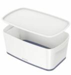 Leitz Cutie de depozitare Leitz MyBox cu capac, mărimea S alb/gri