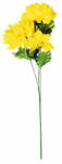 4-Home Crizantemă artificială, 3 flori, în. 58 cm