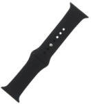 Apple Watch 1-6, SE, SE (2022) (38 / 40 mm) / Watch 7-8 (41 mm), szilikon pótszíj, S / M méret, állítható, fekete