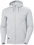 Helly Hansen CLASSIC CIPZÁRAS KAPUCNIS PULÓVER, világos szürke, 2XL (79328_910-2XL)