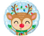 Godan Reindeer, Rénszarvas Karácsony fólia lufi 46 cm (MLG150170)