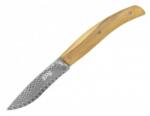 Herbertz Damast Damast Olive cuțit de buzunar 8, 5cm lemn