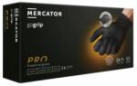 Mercator Medical Set 50 bucati Manusi Mercator PowerGrip, Nitril, groase si rezistente, textura diamant, protectie la substante chimice, negru, marimea M