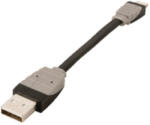 Bandridge Szinkron és Töltő Kábel Apple Lightning - USB A Dugó 0.10 m Fekete