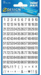 AVERY 3721 21pt számok fehér fólián fekete matrica (3721) - tobuy
