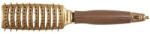Olivia Garden Perie cu peri de nailon Expert Style Vent Flex Nylon Gold&Brown (5414343020758)