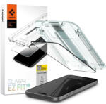 Apple Spigen Glas. tR EZ Fit HD Apple iPhone 15/ iPhone 16, tempered kijelzővédő fólia felhelyező kerettel, fekete (AGL06908) - speedshop