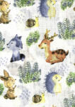  Mintás textil pelenka 1db-os - cuki állatkák