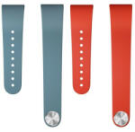 Sony Smartband Talk SWR30, szilikon pótszíj, állítható, kék/piros, gyári, 2 db / csomag