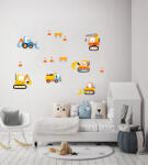 4 Decor Sticker decorativ - Vehicule de constructii