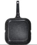 BOHMANN Tigaie grill cu maner detasabil, 28cm, aluminiu turnat, Bohmann, suprafata antiaderenta, inclusiv inductie (BH 1730-28 GP)